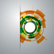 Abstract Modern technology circles vector background N4