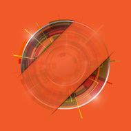 Abstract Modern technology circles vector background N5