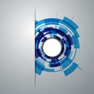 Abstract Modern technology circles vector background N6