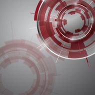 Abstract Modern technology circles vector background N8