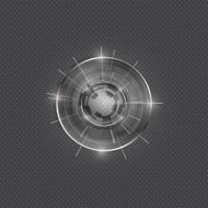 Abstract Modern technology circles vector background N17