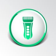 Hairclipper illustration accessory appliance barber beauty icon N8