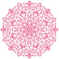 Pink circular pattern N2