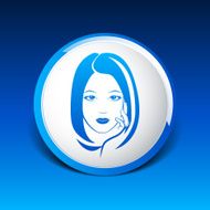 Woman face fashion girl beauty illustration vector N4