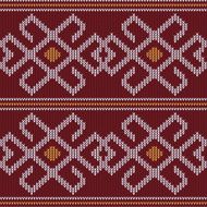 Abstract Design Vintage Knitted Pattern Seamless Background N2