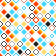 Bright Colorful Seamless Geometric Pattern With Squares N3