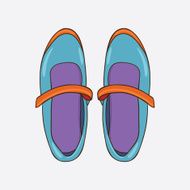 Colorful female shoes
