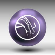 Nail polishing at the salon - Vector icon isolated N15