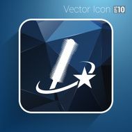 mascara brush beauty cosmetic makeup icon vector