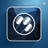 Nail polishing at the salon - Vector icon isolated N21