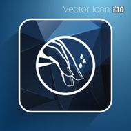 Nail polishing at the salon - Vector icon isolated N22