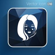 Woman face fashion girl beauty illustration vector N16