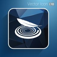 icon vector fabric button isolated soft white symbol