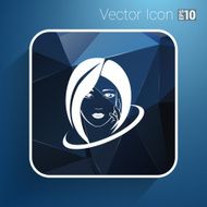 Woman face fashion girl beauty illustration vector N19
