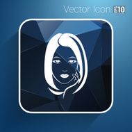 Woman face fashion girl beauty illustration vector N21
