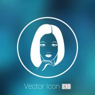 Woman face fashion girl beauty illustration vector N24