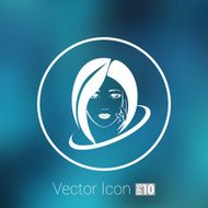 Woman face fashion girl beauty illustration vector N25