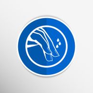 Nail polishing at the salon - Vector icon isolated N35