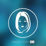 Woman face fashion girl beauty illustration vector N26