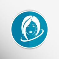 Woman face fashion girl beauty illustration vector N29