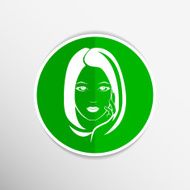 Woman face fashion girl beauty illustration vector N30