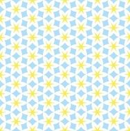 Hexagon flower seamless pattern
