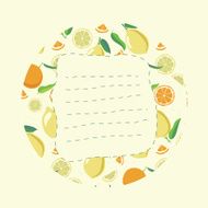 label with citrus