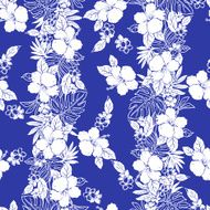 Hibiscus flower pattern N22