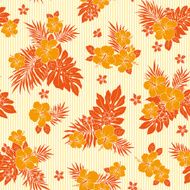 Hibiscus flower pattern N28