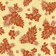 Hibiscus flower pattern N29