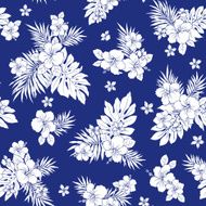 Hibiscus flower pattern N30
