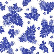 Hibiscus flower pattern N31