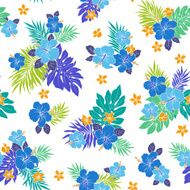 Hibiscus flower pattern N34
