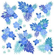 Hibiscus flower illustration N13