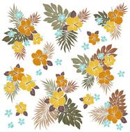 Hibiscus flower illustration N17