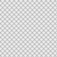 Seamless Circle B W Sea Shell Geometric Vector Pattern for Backg