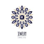Elegant gemstones vector jewelry decoration N7