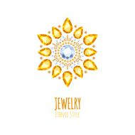 Elegant gemstones vector jewelry decoration N9