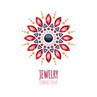 Elegant gemstones vector jewelry decoration N10