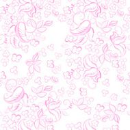 Watercolor floral seamless pattern Vector illustration N4