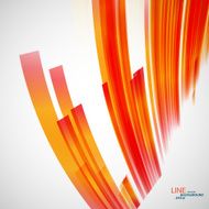 Vector color abstract beautiful twirl line eps
