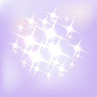 Abstract purple background with flares Vector illustration