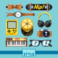 Hipster Elements Set