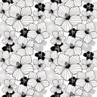 simplicity hibiscus seamless pattern N3