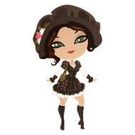 Beautiful girl dressed in the style of boho N2