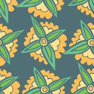 Summer Meadows seamless vector pattern N4