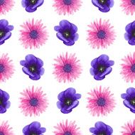 Watercolor seamless floral pattern N3