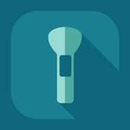 Flat modern design with shadow icon Makeup Brush