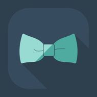 Flat modern design with shadow icon male butterfly