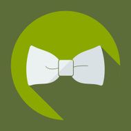 Flat modern design with shadow icon male butterfly N2